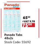 Panado Tabs-48 x 2s