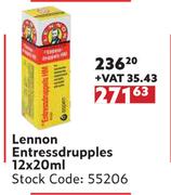 Lennon Entress Rupples-12 x 20ml