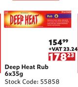 Deep Heat Rub-6 x 35g