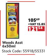 Woods Asst-6 x 50ml