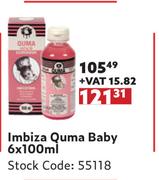 Imbiza Quma Baby-6 x 100ml