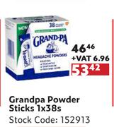 Grandpa Powder Sticks-1 x 38s