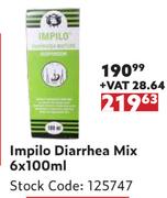 Impilo Diarrhea Mix-6 x 100ml
