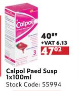 Calpol Paed Susp-1 x 100ml