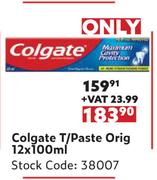 Colgate T/Paste Orig-12 x 100ml