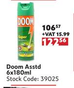 Doom Asst-6 x 180ml