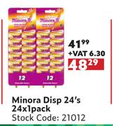 Minora Disp 24's-24 x 1 Pack