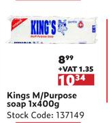 Kings M/Purpose Soap-1 x 400g