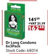 Dr Long Condoms-6 x 3 Pack