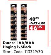 Duracell AA/AAA Hanging-1 x 6 Pack