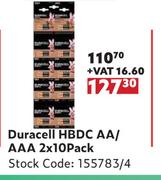 Duracell HBDC AA/AAA-2 x 10 Pack