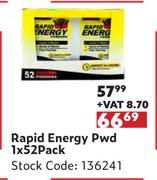 Rapid Energy Powder-52's Pack