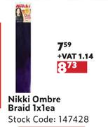 Nikki Ombre Braid-1 x 1 Each