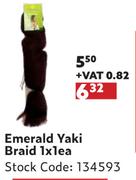 Emerald Yaki Braid-1 x 1 Each