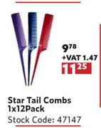 Star Tail Combs-1 x 12 Pack