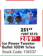Ice Power Tweeter Bullet 100W-Each