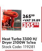 Heat Turbo 3300 H/Dryer 2100W 1x1ea