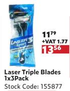 Laser Triple Blades-3 Pack