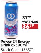 Power 24 Energy Drink-6 x 500ml