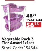 Vegetable Rack 3 Tier Ansari-1 x 1 Set