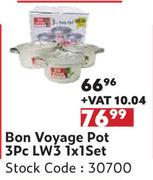 Bon Voyage Pot 3 Pc LW3-1 x 1 Set