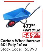 Carbon Wheelbarrow 60L Poly-1 x 1 Each