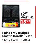Paint Tray Budget Plastic Handle-1 x 1 Each