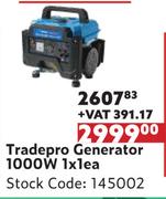Tradepro Generator 1000W-1 x 1 Each