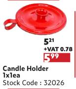 Candle Holder-1 x 1 Each
