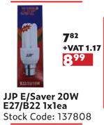JJP E/Saver 20W E27/B22-1 x 1 Each