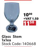 Glass Stem-1 x 1 Each