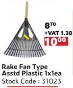 Rake Fan Type Asst Plastic-1 x 1 Each