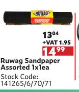 Ruwag Sandpaper Asst-1 x 1 Each