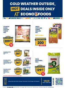 Econo Foods Eastern Cape : Cold Weather Outside, Hot Deals Inside At Econo Foods (09 May - 18 May 2025)