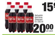 Refreshh Soft Drink (Selected)-6 x 330ml Per Pack