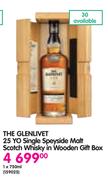 The Glenlivet 25 Yo Single Speyside Malt Scotch Whisky In Wooden Gift Box-1x750ml