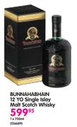 Bunnahabhain 12 Yo Single Islay Malt Scotch Whisky-1x750ml 