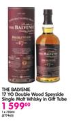 The Balvenie 17 Yo Double Wood Speyside Single Malt Whisky In Gift Tube-1x750ml