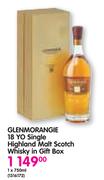 Glenmorangie 18 Yo Single Highland Malt Scotch Whisky In Gift Box-1x750ml