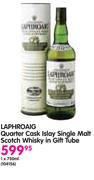 Laphroaig Quarter Cask Islay Single Malt Scotch Whisky In Gift Tube-1x750ml