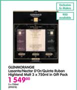 Glenmorangie Lasanta/Nectar D'Or/Quinta Ruban Highland Malt-3x750ml In Gift Pack