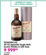 Glenfarclas 40 Yo Speyside Single Malt Scotch Whisky In Gift Tube-1x750ml