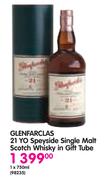 Glenfarclas 21 Yo Speyside Single Malt Scotch Whisky In Gift Tube-1x750ml