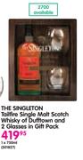 The Singleton Tailfire Single Malt Scotch Whisky Of Dufftown-1x750ml And 2 Glasses In Gift Pack