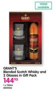 Grant's Blended Scotch Whisky-1x750ml And 2 Glasses In Gift Pack