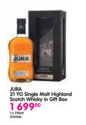 Jura 21 Yo Single Malt Highland Scotch Whisky In Gift Box-1x750ml