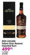 Ron Zacapa Solera Gran Reserve Imported Rum-1x750ml