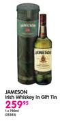 Jameson Irish Whiskey In Gift Tin-1x750ml