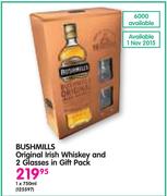 Bushmills Original Irish Whiskey-1x750ml And 2 Glasses In Gift Pack