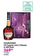 Courvoisier V.S Cognac-1x750ml And 2 Glasses In Gift Pack